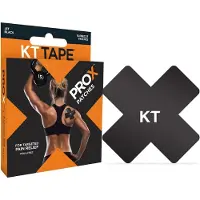 KT Tape Voorgesneden PRO X Zwart 15 stroken