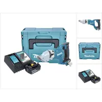 Makita DJS 200 RT1J Accu Plaatschaar 18 V 2,0 mm Brushless + 1x Accu 5,0 Ah + Lader + Makpac