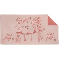 Arabia Moemin Badhanddoek 70x140 Cm Liefde - Handdoeken & badhanddoeken Biologisch Katoen Pink - 1072617