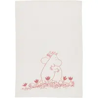 Arabia Moemin Handdoek 50x70 Cm Liefde - Handdoeken & badhanddoeken Katoen White - 1074028
