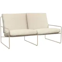 Ferm Living Tuinbank Desert 2-Seater Pure Bouclé Cashmere / Off-White