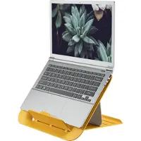 Leitz Ergo Cosy Verstelbare Laptopstandaard - met 4 Hoogtes - Ergonomisch ontwerp - Voor 13 tot 17" Laptop - Warm Geel