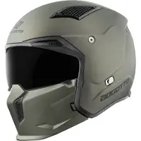 Bogotto Radic 22.06 Mat Groen Motorhelm Maat S