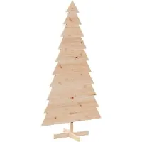 vidaXL - Kerstdecoratie - kerstboom - 180 - cm - massief - grenenhout