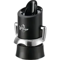 VacuVin Vacu Vin Champagne Saver & Server – Champagne Stopper met Schenktuit – Houdt Bubbels Langer Vers – Zwart