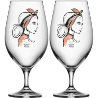 Kosta Boda All about you bierglas 40 cl 2-pack Near you beer (rusty orange)