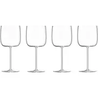 LSA International Borough Wijnglas Pak Van 4 45 Cl - Wijnglazen Kristalglas Clear - LBG13
