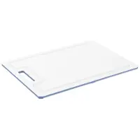 Rotho caruba snijplank 34x25x0.9 cm wit/horizon blauw