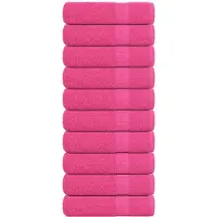 vidaXL Douchehanddoeken FROGN 10 st 70x140 cm 360 g/m² roze