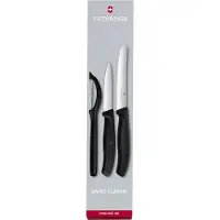 Victorinox Keukenset Swiss Classic 2 Zwart (3-Delig)