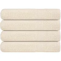 vidaXL Saunahanddoeken FROGN 4 st 80x200 cm 360 g/m² crème