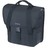 Basil GO - Enkele fietstas - 16 Liter - Waterafstotend - Reflectiedetails - Zwart