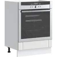 vidaXL Ovenkast Lucca bewerkt hout wit