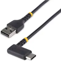 StarTech.com 2 meter USB A naar C Oplaadkabel - Haakse USB-C Kabel