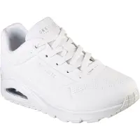 SKECHERS Sneakers laag 'Schnürschuh Damen 73690 W Kunststoff (Synthetik) in weiß' wit