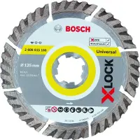Bosch Accesorios Standard For Universal X-lock 125 Mm Diamantdoorslijpschijf 2 Eenheden