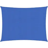 vidaXL Zonnezeil 160 g/m² rechthoekig 4x5 m HDPE blauw