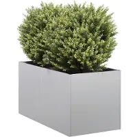 vidaXL Plantenbak 40x80x40 cm gegalvaniseerd staal