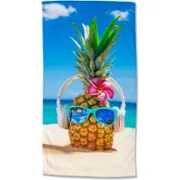 Good Morning strandlaken Summer Pineapple - handdoek 100x180 cm