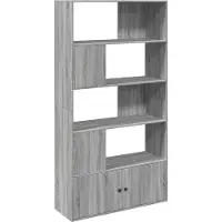 vidaXL Boekenkast 100x36x189 cm bewerkt hout grijs sonoma eikenkleurig
