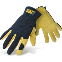 CAT Tools - Ademend Poly/Katoen Handschoenen - Latex Palm En Vingers - Maat L