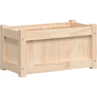 vidaXL Plantenbak 60x31x31 cm massief grenenhout