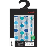 Spirella Douchegordijn Anti-Schimmel - Antibacterieel Douchegordijn Polyester met Kleurrijk Bollendesign voor de Badkamer