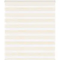 vidaXL Dubbele rolgordijn, marmerbeige, 125x150 cm, stofbreedte 120,9 cm, polyester