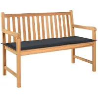 vidaXL Tuinbankkussen 120x50x3 cm oxford stof antracietkleurig