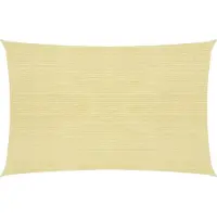 vidaXL Zonnezeil 160 g/m² 2,5x4 m HDPE beige
