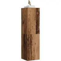vidaXL Tv-meubel 30,5x30x110 cm bewerkt hout oud houtkleurig