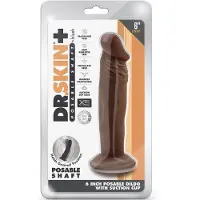 Blush Novelties Blush Dr. plus 6 inch Posable dildo Chocolate - Bruin - 16.5 cm