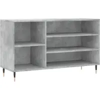 vidaXL Schoenenkast 102x36x60 cm bewerkt hout betongrijs