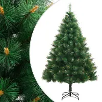 vidaXL - Kunstkerstboom - met - scharnieren - en - standaard - 150 - cm