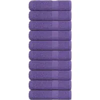vidaXL Badhanddoeken FROGN 10 st 100x150 cm 360 g/m² paars