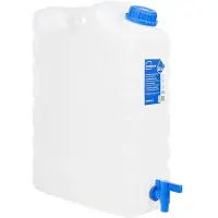 vidaXL Watertank met kraan 20 L kunststof transparant