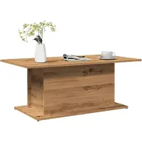 vidaXL Salontafel 102x55,5x40 cm bewerkt hout artisanaal eikenkleur