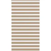 vidaXL Zebra Blind 120x230 cm stofbreedte 115,9 cm polyester zandbruin
