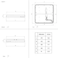Eglo 900477 Genovese-Z Plafondarmatuur Aluminium Staal Zwart/Kunststof Wit - 22W/3000K/2700-6500K