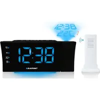 Blaupunkt - Wekkerradio met USB-oplading en projector