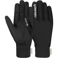 Reusch Vingerhandschoenen 'Karayel Windstopper Touch-Tec' zwart / wit