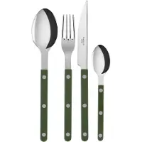 Sabre Paris Bistrot solid bestekset 4-delig Green