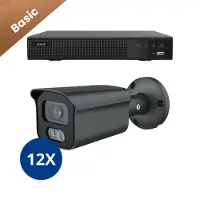 Dutch Security Systems 12x Beveiligingscamera set – Bedraad – Sony Bullet Basic 2K – Wit