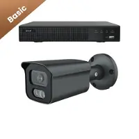 Dutch Security Systems 1x Beveiligingscamera set – Bedraad – Sony Bullet Basic 2K – Wit