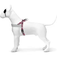 Morsø norwegian tuig voor hond gerecycled skyline rood / roze 54-70x52 cm