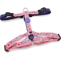 Morsø hondentuig h-tuig gerecycled sweet tweet roze 70-100x2,5 cm