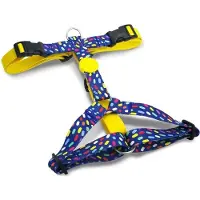 Morsø tuig voor hond h-tuig voor hond gerecycled color invaders paars 40-55x1,5 cm