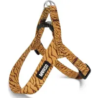 Morsø mini hondentuig verstelbaar gerecycled jungle drum oranje 29-38x2,5 cm