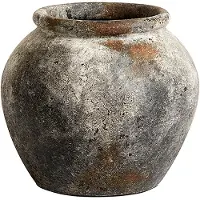 Muubs Echo pot 25 cm Ø30 cm h25 cm Roest-grijs