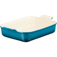 Le Creuset Heritage ovenschaal 32 cm Deep teal